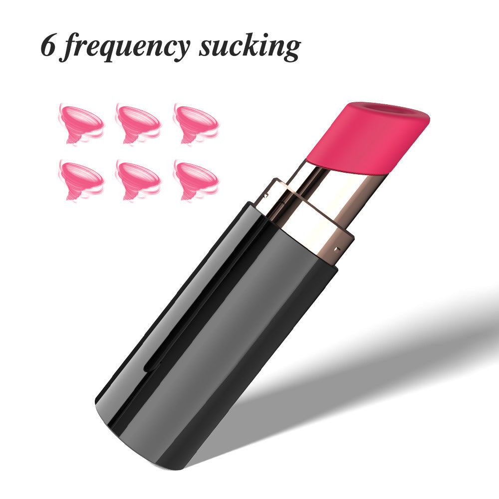 Discreet Suction Vibrator in Lipstick Design