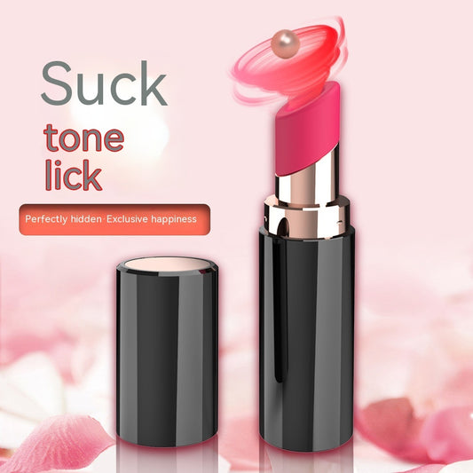 Discreet Suction Vibrator in Lipstick Design