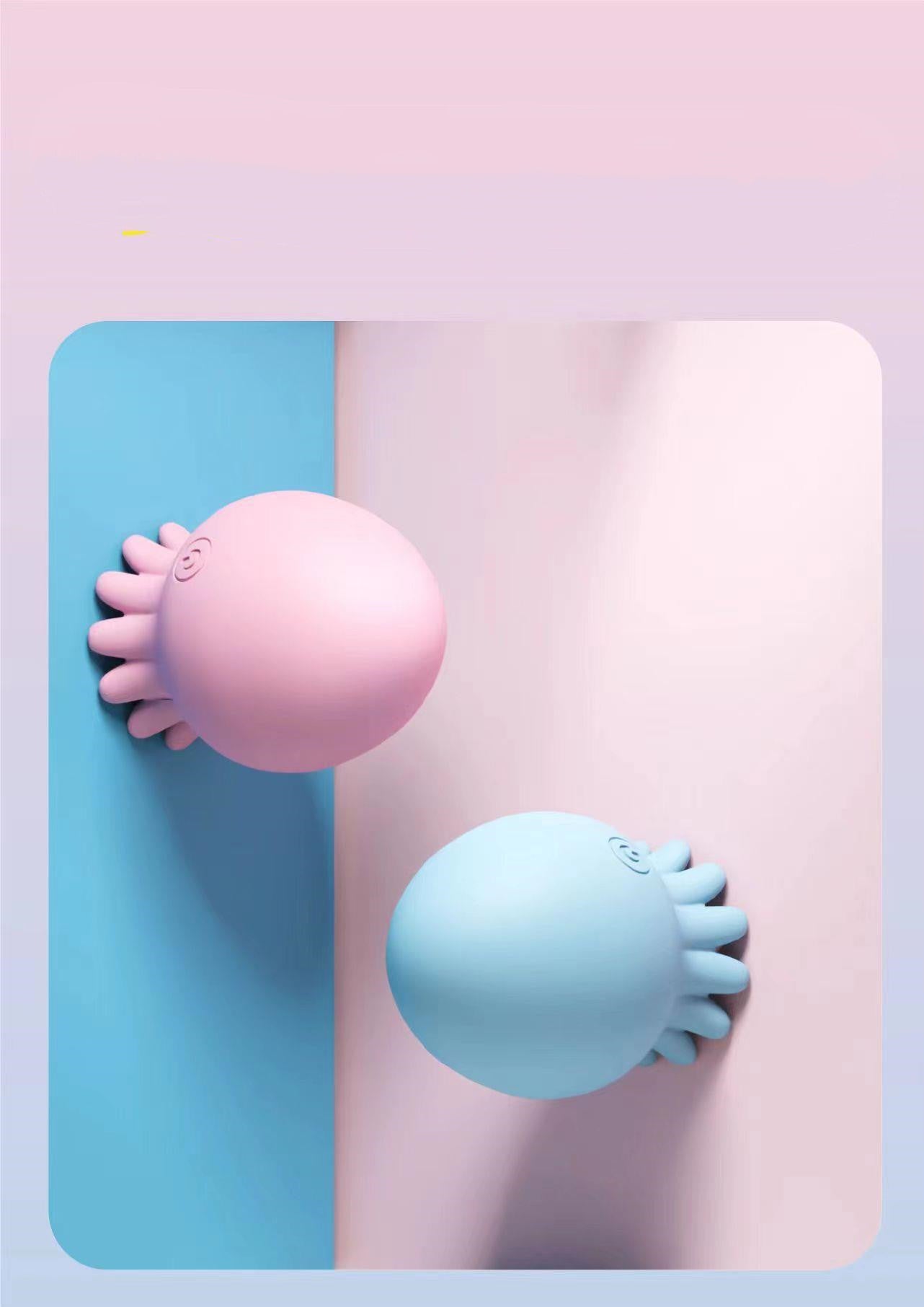Octopus-shaped female suction vibrator