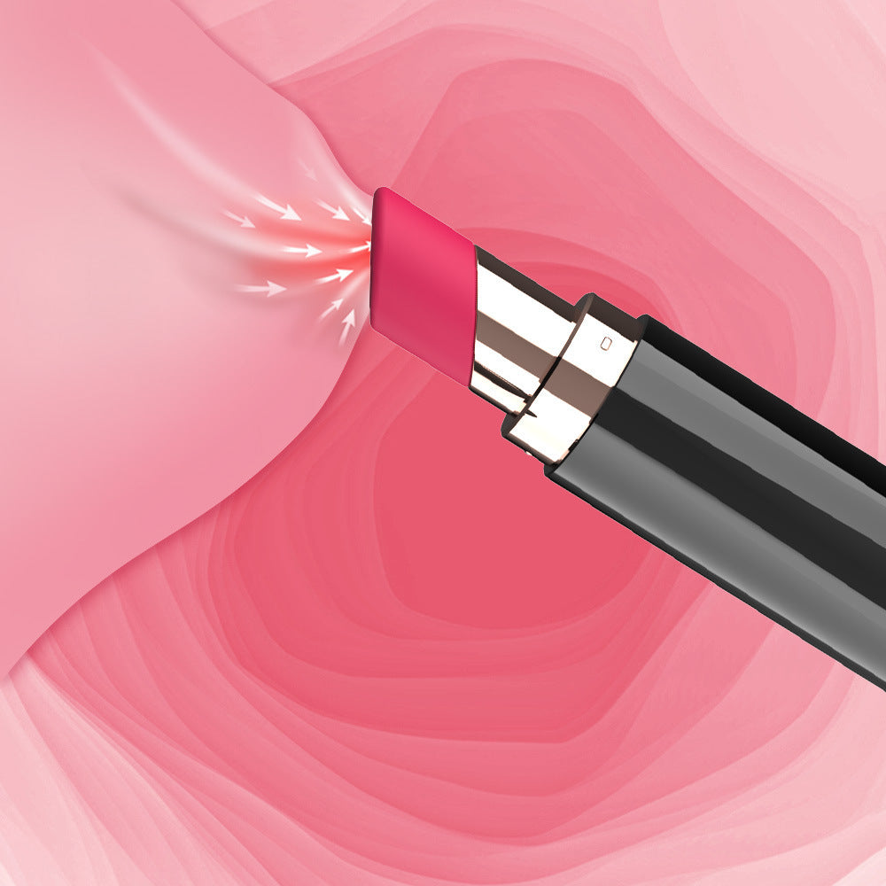 Discreet Suction Vibrator in Lipstick Design
